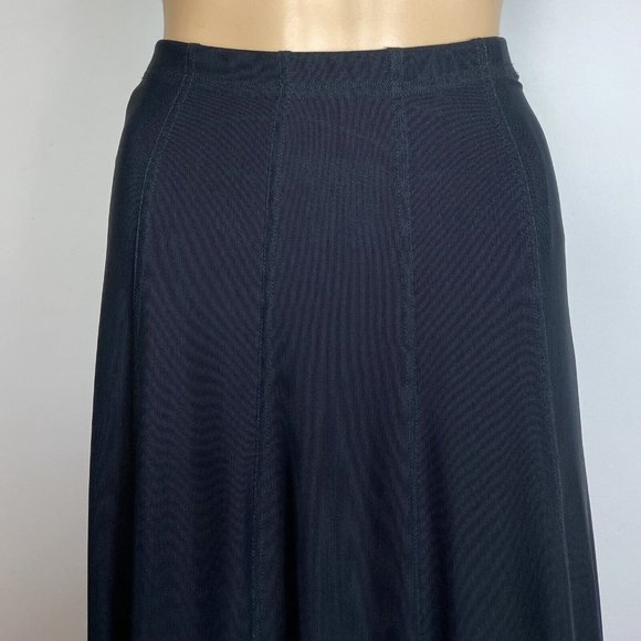 Veronique Young Stretch Mesh Maxi Skirt Sz 10 Made in USA Goth Grunge 90s Y2K - Picture 4 of 7